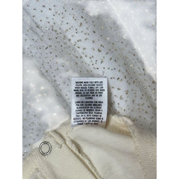 NWOT Swiggles Size 2T American Princess Dress Girl Bow Gold Embellished Tulle - Picture 6 of 8